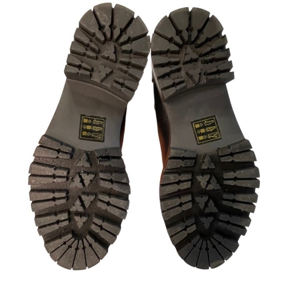 CAMPSITE | Chelsea Faux Leather Pull-On Lug Sole Ankle Boots Black Size 5 NEW - Picture 7 of 11